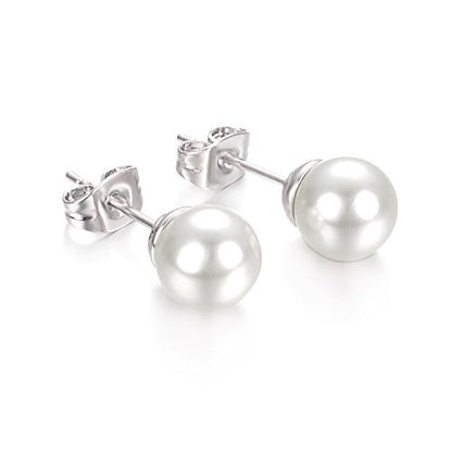 Yoursfs 3 Pairs Faux Pearl Stud Earrings Sets For Women 18K Gold Plated Elegant Small Round Pearl Stud - style: Women's Pearl Earrings