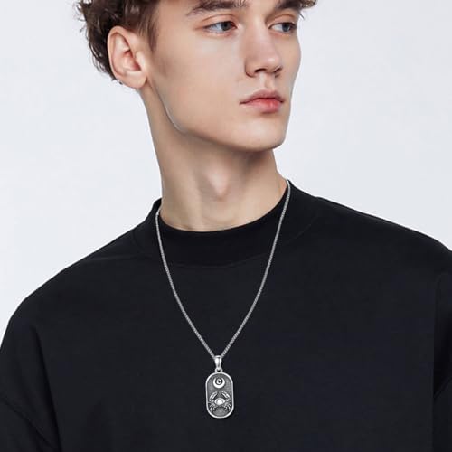 SIMONLY Zodiac Necklace 925 Sterling Silver Constellation Necklace Zodiac Sign Necklaces Horoscope Jewelry Christmas Birthday Astrology Gifts for Women Men Unisex - style: Cancer-Gold