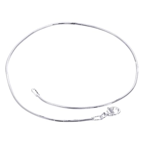 Gem Avenue Italian 925 Sterling Silver Lobster Clasp Snake Foot Chain Anklet Ankle Bracelet - size: 9 Inch