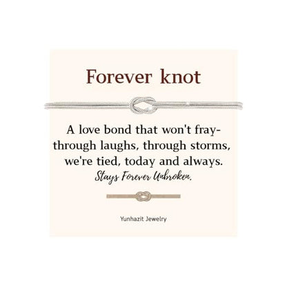 Matching Couple Bracelets – Infinity Promise Love Knot BFF Bracelets for Women & Men, Hypoallergenic Non-Tarnish Friendship Jewelry, Bestie Gifts, Forever Relationship Jewelry for Her/Him - color: Silver