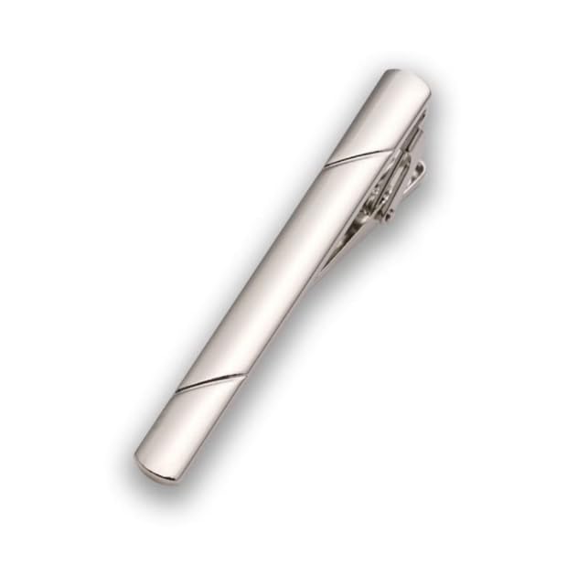 Tie Clips for Men, Men's Tie Clip Stainless Steel Metal Simple Necktie Tie Bar Clasp Clip For Business Wedding and Daily Life (Silvery)