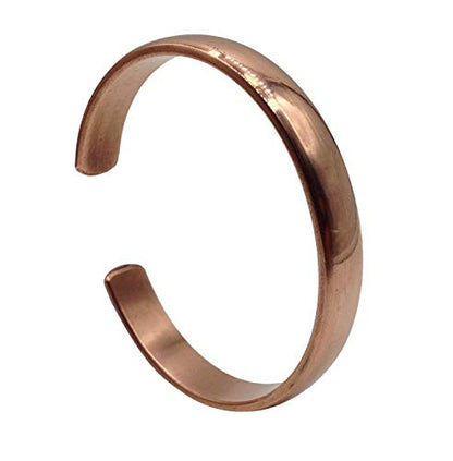 Healing Lama™ Hand Forged 100% Copper Bracelet. Made with Solid and High Gauge Pure Copper. - style: Plain