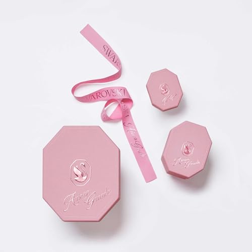 Swarovski Ariana Grande Collection, Clear Crystal & Pearls, Rhodium Finish, Necklaces, Earrings and Bracelets - color: All Around Heart Necklace