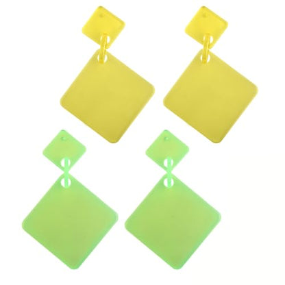 Halloween Earrings Set for Women Geometric Earrings 80s 90s Earrings Halloween Costumes Accessories for Women Halloween Gifts - style: geometric