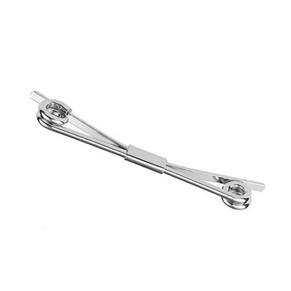 Tight Necktie Tie Clips Collar Bar Shirt Collar Stay Tie Pins Cravat Clips Silver Gold Black Tone Metal Collar Pin Jewelry Accessories for Men - color: Silver