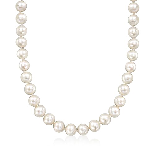 Ross-Simons 8-9mm Cultured Pearl Jewelry Set: Bracelet, Necklace and Drop Earrings With Sterling Silver. 18 inches