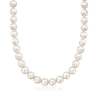Ross-Simons 8-9mm Cultured Pearl Jewelry Set: Bracelet, Necklace and Drop Earrings With Sterling Silver. 18 inches
