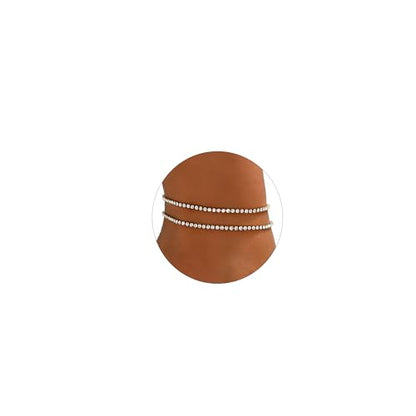 Gold Ankle for Women 18K Gold Plated Tennis Sapphire Paperclip Pearl Sequin Droplet Lip Link Chain Large Anklet Bracelets Simple Beach Summer Waterproof Foot Jewelry - color: Layered Tennis-Gold
