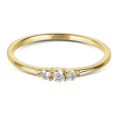 Hey Harper Gold Ring for Women - Gold Plated Stacking Waterproof & Sweatproof Jewerly Ring - Everday Non Tarnish Cute Fashion Circle Rings - style: Midnight Clear Ring