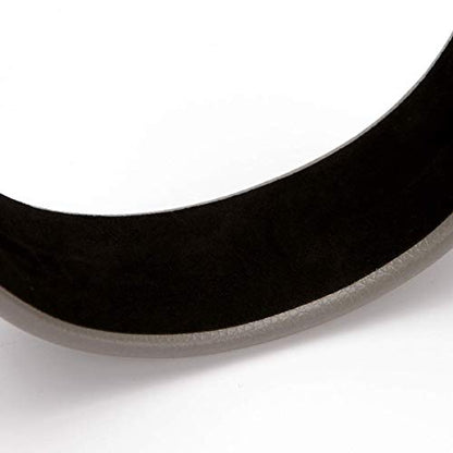 LONEEDY 1.7 Inch Leather Hard Headband Wide Padded Headband Hairband for Women (White) - color: White