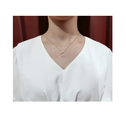 Baydurcan Friendship Anchor Compass Necklace Good Luck Elephant Pendant Chain Necklace with Message Card Gift Card - style: Mountain