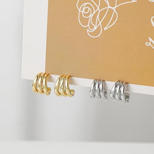 SHERLOVE Chunky Knot Gold Earrings Women Statement Drop Dangle Earrings | 14K Gold Plated Hypoallergenic Lightweight,Trendy Dainty Elegant Cute,Women Gold Jewelry Fashion Accessories Gifts - color: Knot Gold D