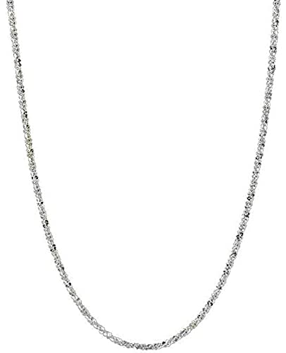 Savlano 925 Sterling Silver Solid Crisscross Roc Chain Necklace For Women - Made in Italy Comes With a Gift Box - style: 2.7MM