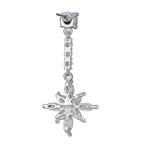 Earrings Holy Stud Earrings for Girls/Women, Sliver Gold Wedding Earrings for Bridesmaids - color: Floral Shape|Silver