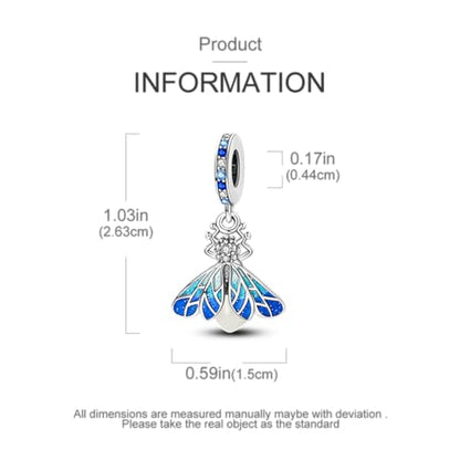 LNQOBU 925 Sterling Silver Charms Color-changing Chameleon Dangle Charm Beads Glow in the Dark Charme fits Pandora Bracelets and Necklace Jewelry Gift for Women - style: Glow in the dark 1725