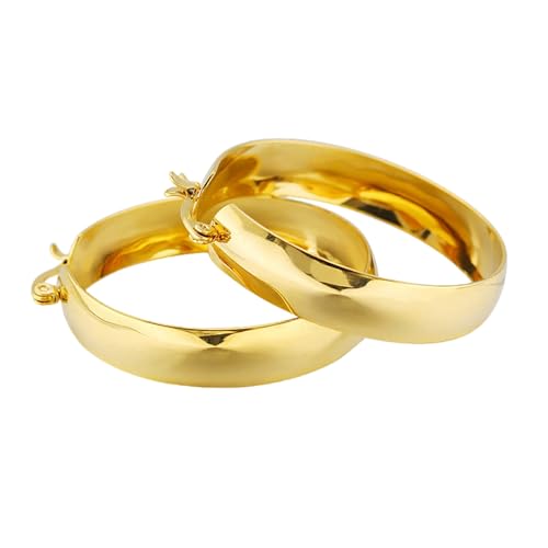 Large Hoop Earrings Lightweight and Comfortable Ear Rings Adornment for Fashion Forward Women and Various Occasions Fashion Statement Jewelry - size: 30mm