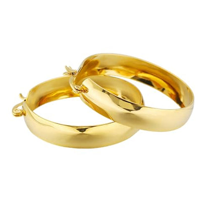 Large Hoop Earrings Lightweight and Comfortable Ear Rings Adornment for Fashion Forward Women and Various Occasions Fashion Statement Jewelry - size: 30mm