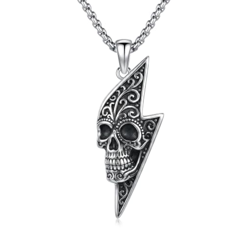 Skull Necklace for Men Women Gothic Skull Necklace for Men Women - style: Skull necklace#1