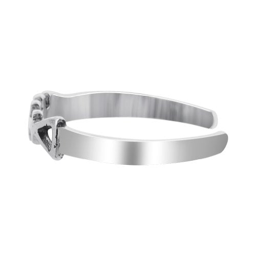 Gem Avenue 925 Sterling Silver Toe Rings Collections – Beach, Celtic, Heart, Dolphin, Flower & More Designs for Women – Elegant Adjustable Summer Jewelry - style: Style 18
