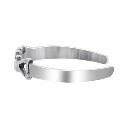 Gem Avenue 925 Sterling Silver Toe Rings Collections – Beach, Celtic, Heart, Dolphin, Flower & More Designs for Women – Elegant Adjustable Summer Jewelry - style: Style 18