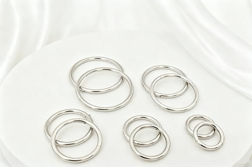 16Gauge earrings nosering clicker hoop Hypoallergenic body piercing ring | 6-14mm/6-12mm/Stainless Steel Gold/Silver,Septum Rings Hinged Clicker, Helix Cartilage Daith Tragus,Sleeper Hoop,Piercing - color: 16G 6-8-10-12-14mm Silver