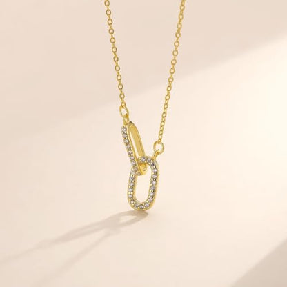 Evabelle Gold Layered Necklace for Women Trendy Jewelry 14K Real Gold Plated Chunky Chain Stackable Necklaces Dainty Choker Necklaces Rectangle Square Pendant - color: Gold Necklace 06