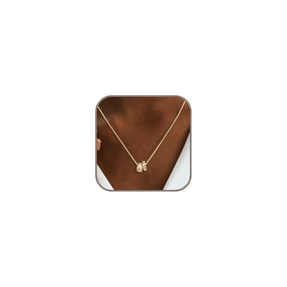 OGD Layered CZ Rondelle Pendant Necklaces for Women, 14K Gold Plated Trendy Mariner Chain Dainty Circle Rondelle Pendant Choker Necklace for Women Two-Toned Cubic Zirconia Gold Necklace - color: Two Pendant-Gold