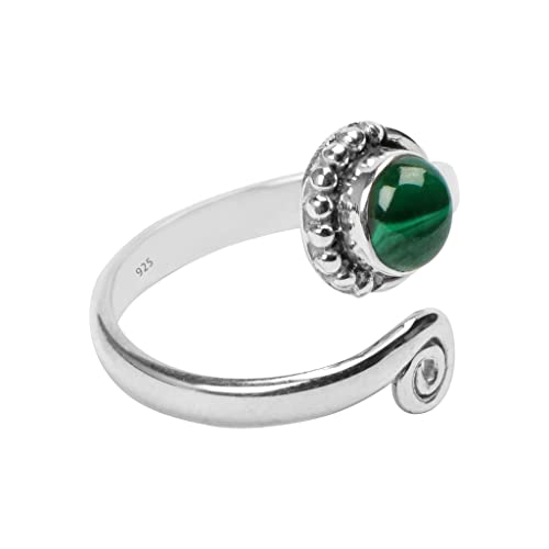 Gemstone Stone Toe Ring 925 Sterling Silver Feet Body Jewellery Handame Toe Ring Gemstone Adjustable Toering For Girls Women Gift Jewellery
