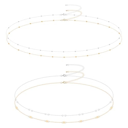 Waist Chains for Women Layered Belly Chains Adjustable Waterproof Bikini Belly Belt Body Jewelry Accessories for Women - style: Style 2