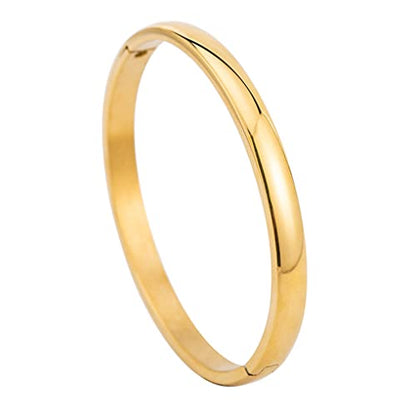Women's Stainless Steel Bracelet Jewelry Crystal Bracelet with Cube Zircon Hinge Jewelry Oval Bangle Witness The Gift of Love