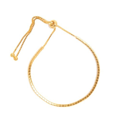 Timeless 18K Gold Vermeil Bracelet for Women, Hypoallergenic Nickel-Free Charm, Durable Everyday Jewelry Gift Tarnish-Resistant - style: Audrey Diamond Cubed Bracelet