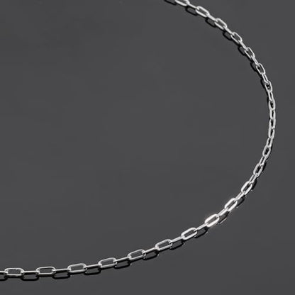 UMAOKANG 32.8 Feet Stainless Steel Paperclip Chain Bulk for Jewelry Making Small Craft Chain DIY Jewelry Supplies - color: Paperclip Silver