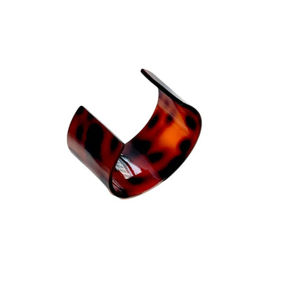 Colorful Chunky Bracelet for Women Leopard Print Wrap Acrylic Resin Bangle Bracelet Wide Open Geometric Cuff Bracelet Wide Cuff Bangle Jewelry - color: red1