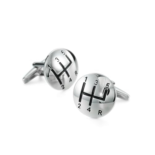 Men’s Soccer Ball Cufflinks – 1 Pair Stainless Steel French Shirt Cuff Nails, Polished Brass Business Suit Accessory – Ideal for Weddings, Birthdays, and Father’s Day - color: Gear