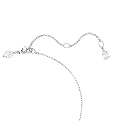 Swarovski Ariana Grande Collection, Clear Crystal & Pearls, Rhodium Finish, Necklaces, Earrings and Bracelets - color: Necklace & Earrings Set