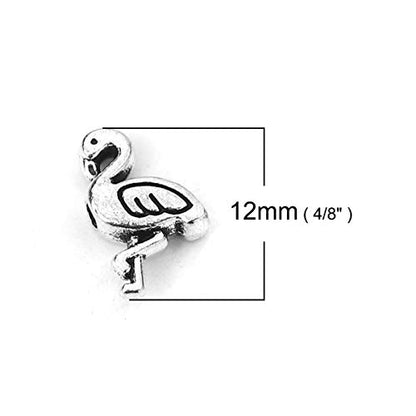 JGFinds Spacer Bead Animal Charms, 95 Pack with 1.3mm Hole (Flamingo) - color: Flamingo