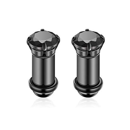 2/4/6/8 Gauge Earrrings Plugs Tunnels Gauges for Ears - color: black3mm