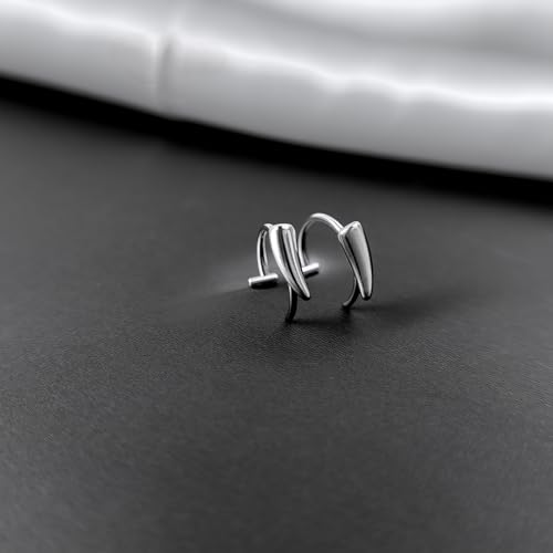 Lip Rings 16G Snake Bite Piercing Labret Jewelry Monroe Barbell | Spike Nose Stud Spiral Piercing Vampire Fangs Lip Cuff Stainless Steel Vertical Helix Jewelry for Women Men