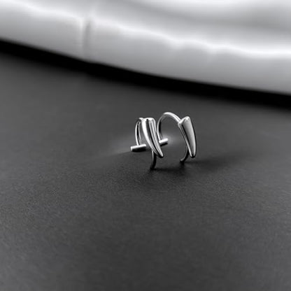 Lip Rings 16G Snake Bite Piercing Labret Jewelry Monroe Barbell | Spike Nose Stud Spiral Piercing Vampire Fangs Lip Cuff Stainless Steel Vertical Helix Jewelry for Women Men