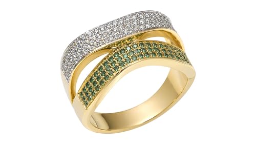 Twist Radiance, Wideband Statement Rings for Women, Elegant Gold Jewelry Accessories, Perfect for Party & Date Night, Hypoallergenic & Durable