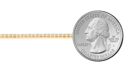 Savlano 925 Sterling Silver Chain Anklet Rope, Figaro, Mariner, Curb - 18K Gold Plated Chain Anklet Available in 9, 10 and 11 - Inches for Women Comes with a Gift Box - Made in Italy - style: Mariner 2mm