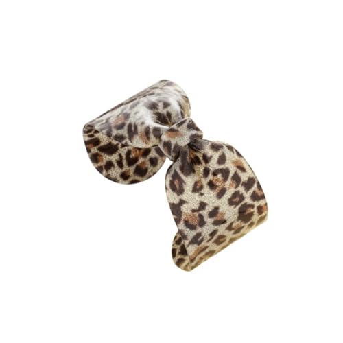 Chunky Acrylic Bow Open Cuff Bracelet for Women Colorful Resin Geometric Bowknot Bangle Bracelet Jewelry - color: Leopard 1