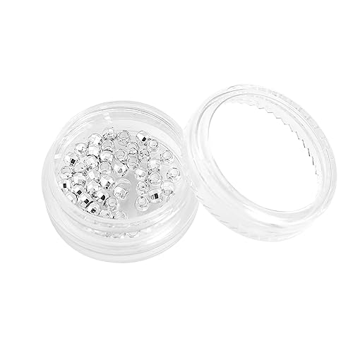 Silver Plated Laser Round Spacer Beads 3x3mm 50pcs for Jewelry Making Findings Non Tarnish - color: Silver, size: 3mm Laser