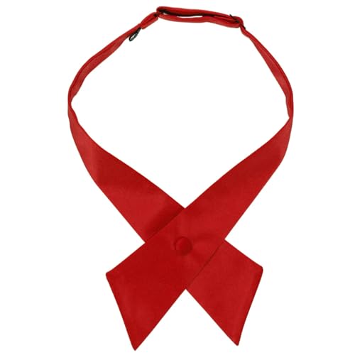 tiemart Crossover Tie - color: Red