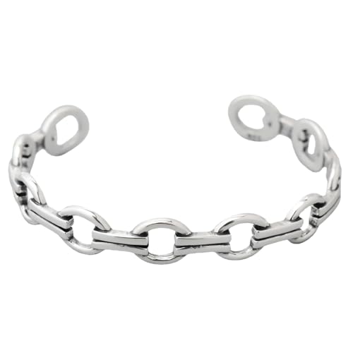 925 Sterling Silver Bangles For Women Handmade Silver Bangles Open Adjustable Bangle Bracelets For Women Silver Open Cuff Bracelets Stackable Wrap Bangles Festival Jewelry Gifts - color: Style 13