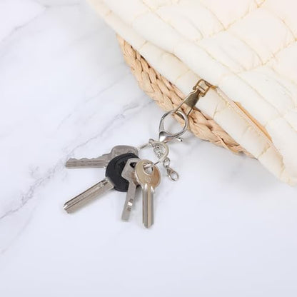Yolev 20Pcs Lobster Claw Clasp Swivel Hook Keychain Jewelry DIY Kit,Silver - color: Silver