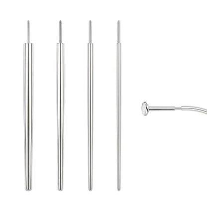 Piercing Taper Ball Grabber Tool Stainless Steel Nose Ear Piercing Kits | Nose Septum Eyebow Helix Conch Tragus Daith Piercing Jewelry Changing Tool,14G 16G 18G 20G Flat Back Earrings Applicator Tool - style: Straight Threadless Piercing Taper