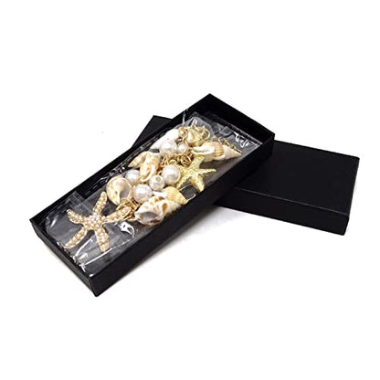 Honbay 1PCS Faux Pearl Sea Shell Starfish Bracelet Fashion Anklet Bracelet Charm Adjustable Mermaid Costume Jewelry in A Box for Women