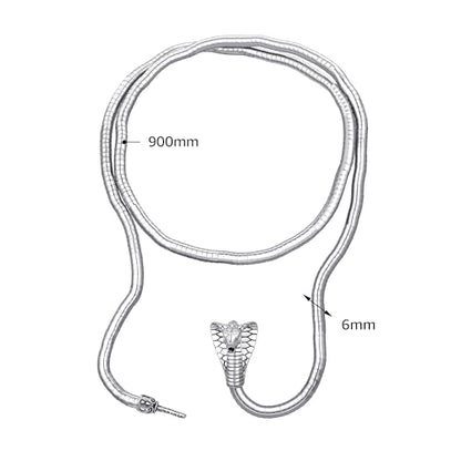 Bendable Snake Chain Necklace for Women Arm Cuff Flexible Twisty Multi-purpose DIY Bracelet and Punk Choker Trendy Medusa Snake Jewelry Gift - style: DIY Snake Silver