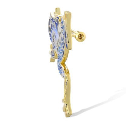 Santuzza 925 Sterling Silver Enamel Brooch Pin for Women - color: [E]Frog